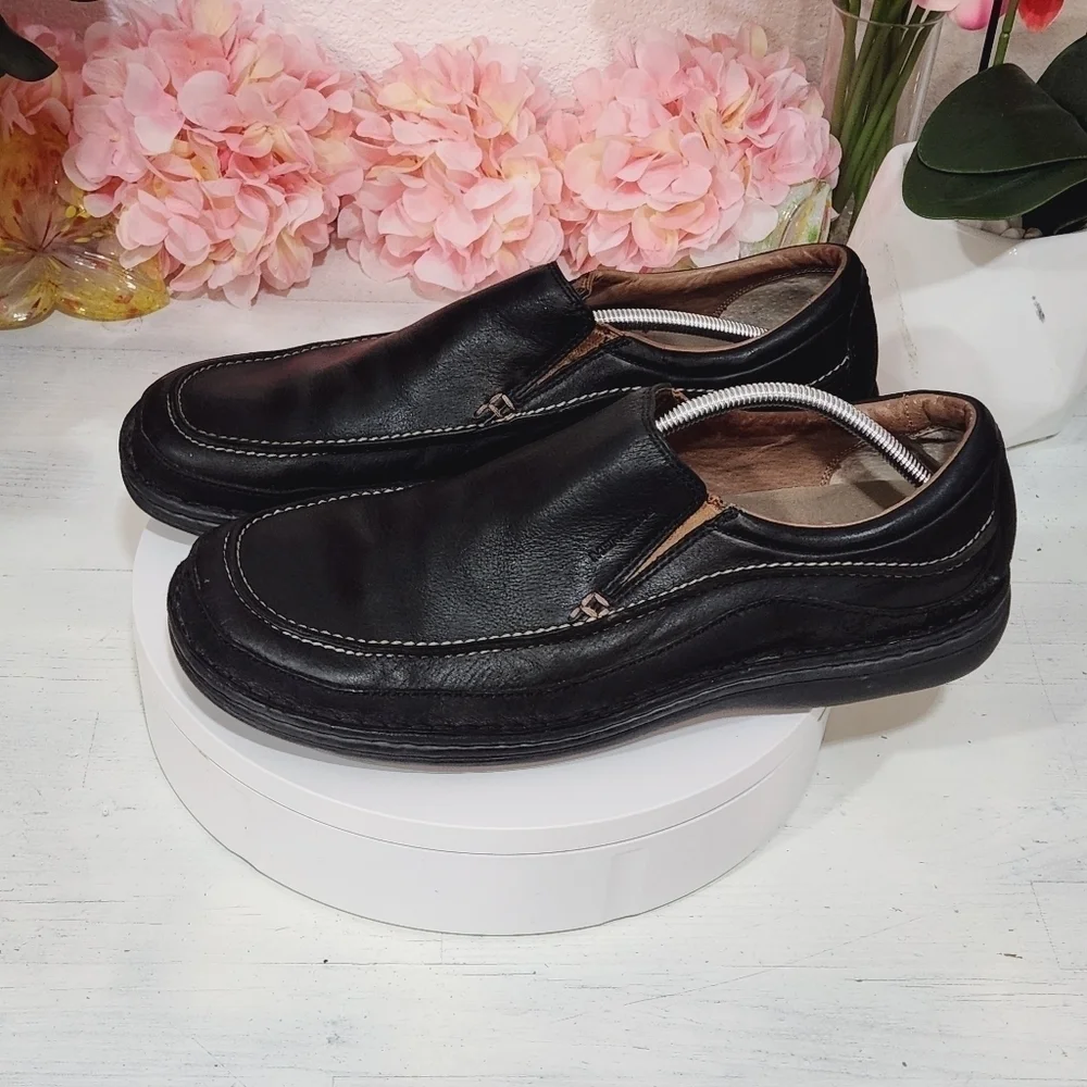 Merrell Zen Black Mens Leather Slip On Shoes Sz. 13_5